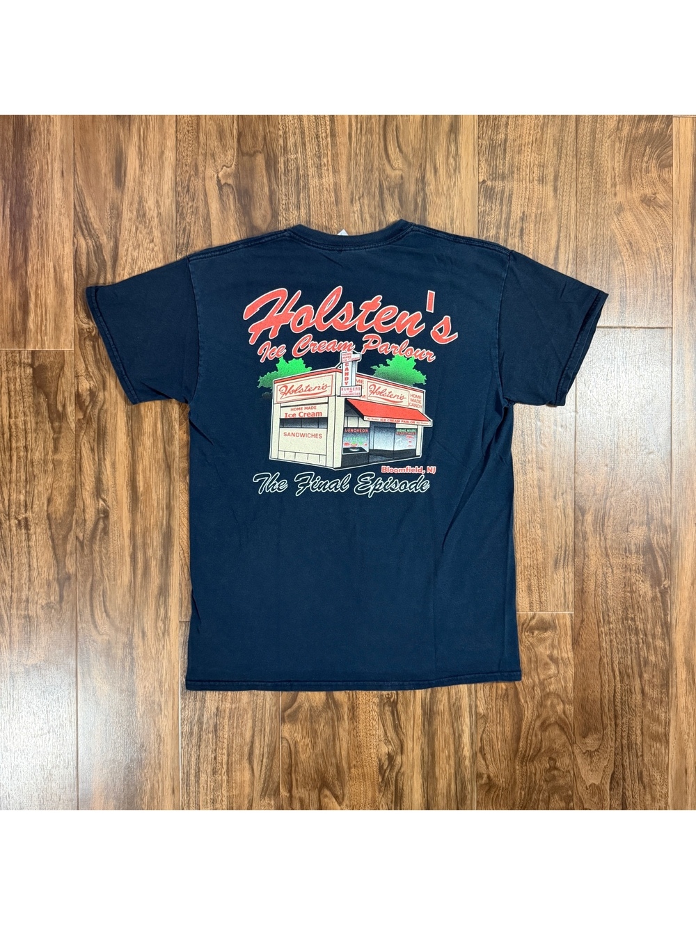 Vintage Sopranos Final Episode Holsten's T Shirt M Navy Blue HBO Promo